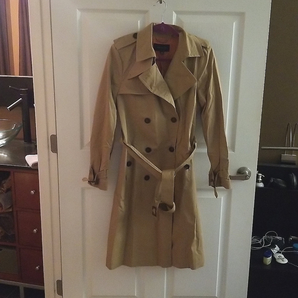 Ann taylor double breasted rain coat
